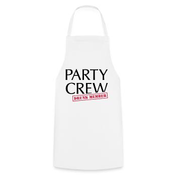 Alkohol Bier trinken und Party machen - Kochschürze - Weiß - Vorne - AI Model Male 185 dark (185cm)