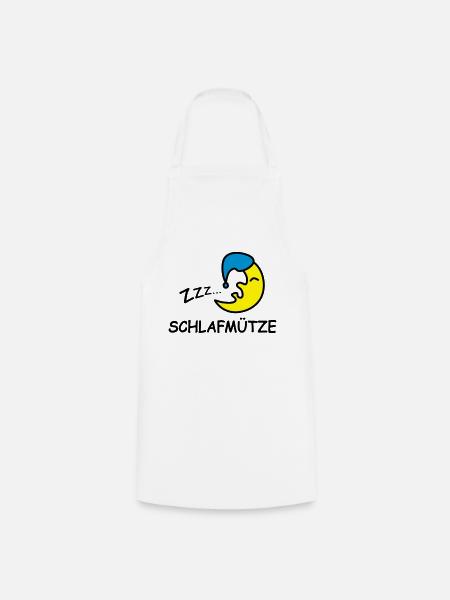 Schlafmütze - Kochschürze - Weiß