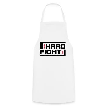 hard fight - Cooking Apron - white - Front - AI Model Male 185 dark (185cm)
