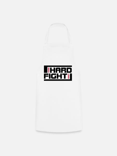 hard fight - Kochschürze - Weiß