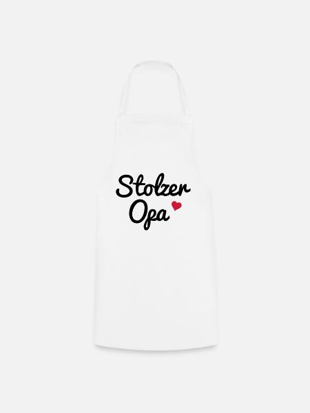 Stolzer Opa - Kochschürze - Weiß