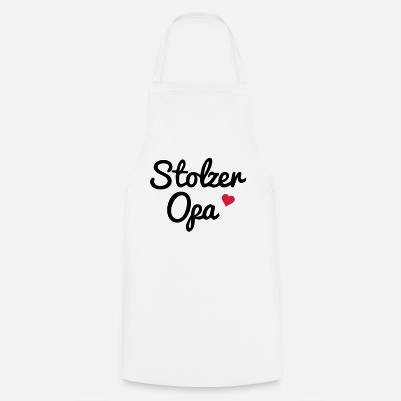 Stolzer Opa - Kochschürze - Weiß