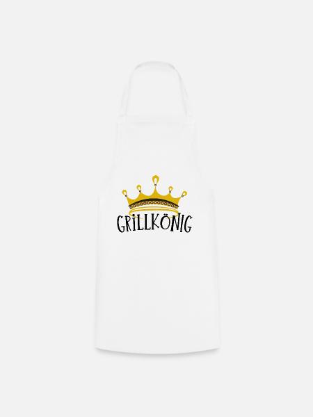 Grillkönig - Kochschürze - Weiß
