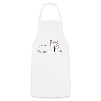 Lazy Dog Dog Lover Dog Owner Saying - Cooking Apron - white - Front - AI Model Male 185 dark (185cm)