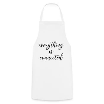 everything is connected love connection relationship - Cooking Apron - white - Front - AI Model Male 185 dark (185cm)
