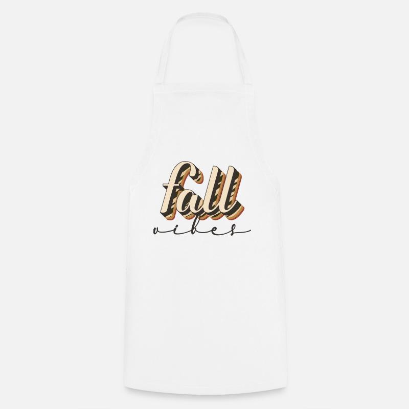 Fall Vibes - Cooking Apron - white