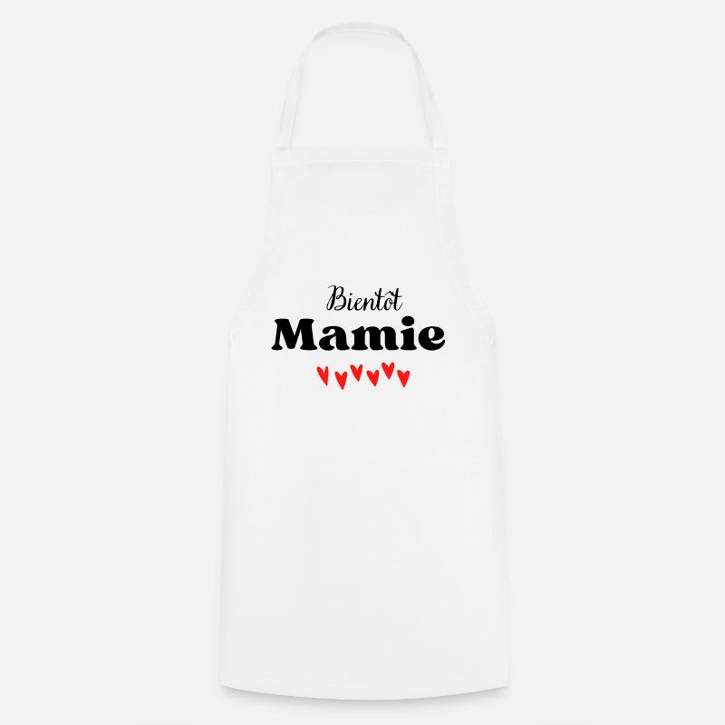 Bientôt mamie - Tablier de cuisine - blanc