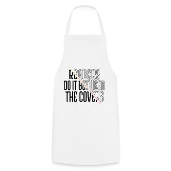 livre citations chat anniversaire humour blague cool art - Tablier de cuisine - blanc - Devant - AI Model Male 185 dark (185cm)