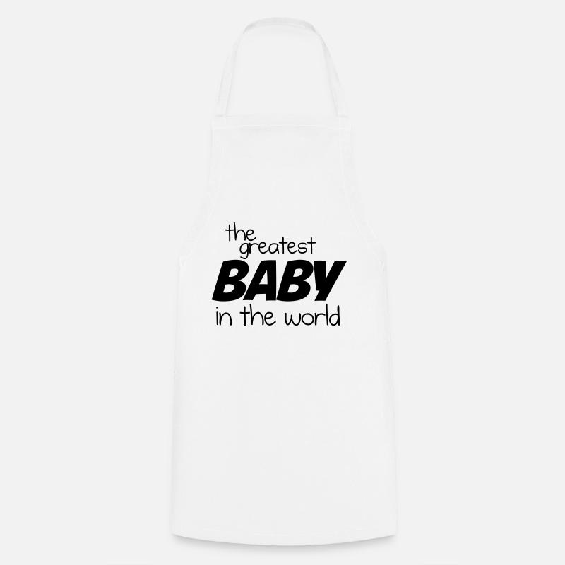 Le plus grand bébé du monde - Noir - Tablier de cuisine - blanc