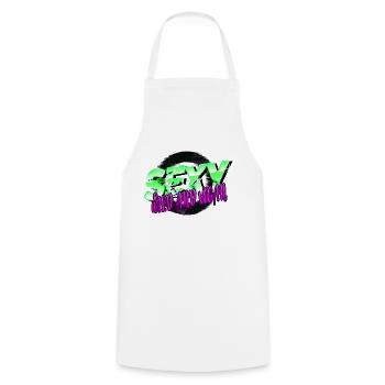 Happy Vegan Meal Bday Gift Idea Go Vegan Food - Tablier de cuisine - blanc - Devant - AI Model Male 185 dark (185cm)
