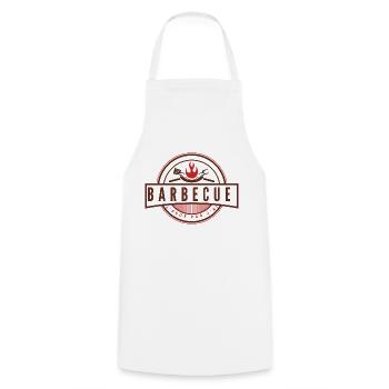 Je peux pas j'ai barbecue - Tablier de cuisine - blanc - Devant - AI Model Male 185 dark (185cm)