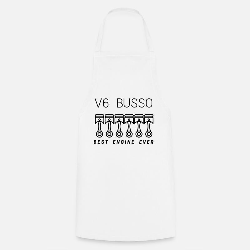 V6 Busso - Tablier de cuisine - blanc
