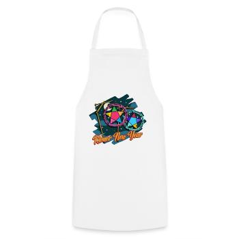 Cambodge Khmer Nouvel An Choul Chnam I Cadeau - Tablier de cuisine - blanc - Devant - AI Model Male 185 dark (185cm)