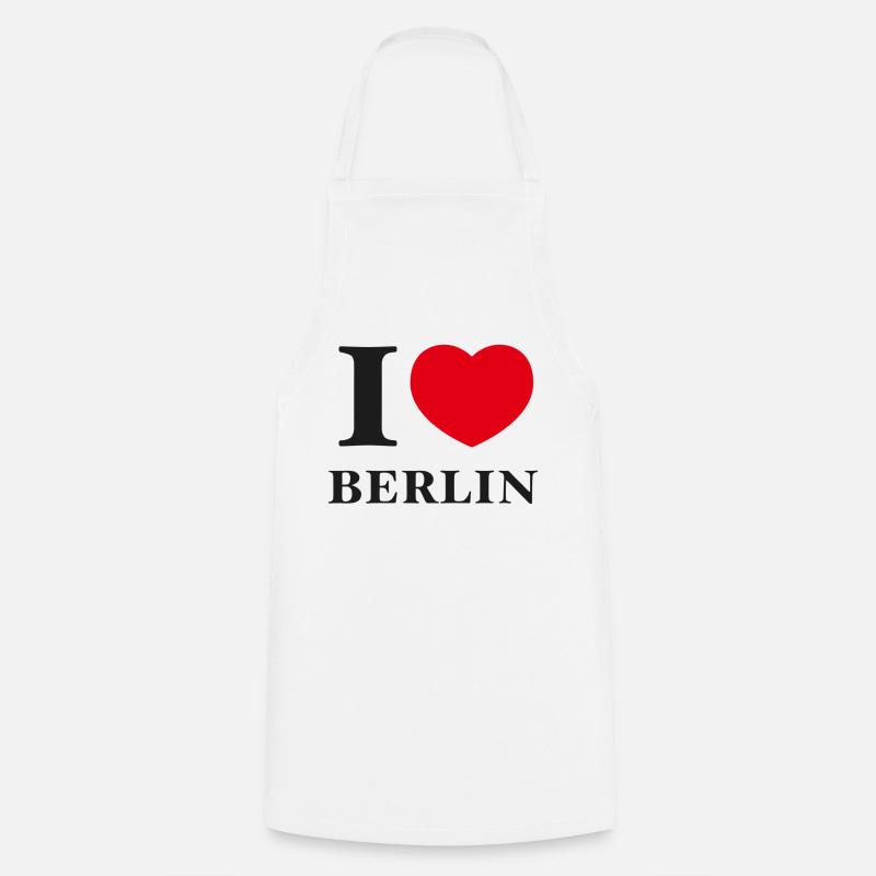 J’adore Berlin - Tablier de cuisine - blanc