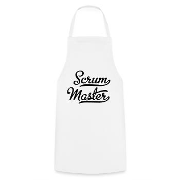 Scrum Master - Kochschürze - Weiß - Vorne - AI Model Male 185 dark (185cm)