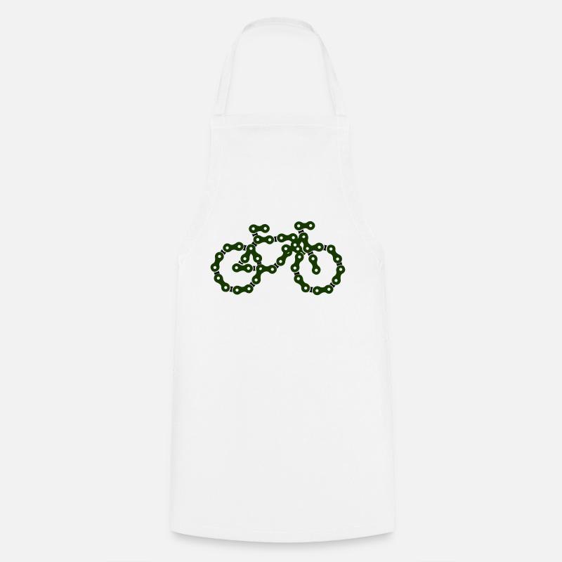 bicyclette - Tablier de cuisine - blanc