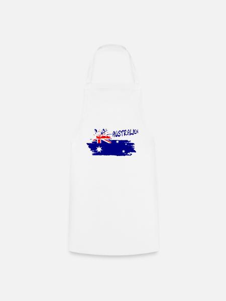 Austrailien Australia - Kochschürze - Weiß