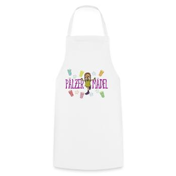 Pälzer Mädel 01 pink - Kochschürze - Weiß - Vorne - AI Model Male 185 dark (185cm)