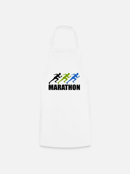 marathon - Kochschürze - Weiß