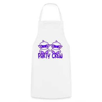 Two Chicks Party Crew Chicks Birds 2 Friends Team - Cooking Apron - white - Front - AI Model Male 185 dark (185cm)