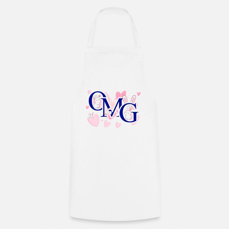 Omg pink - Cooking Apron - white