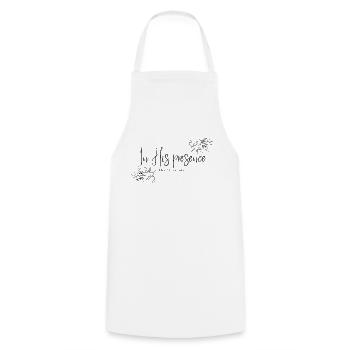 Joy in God's presence - Cooking Apron - white - Front - AI Model Male 185 dark (185cm)