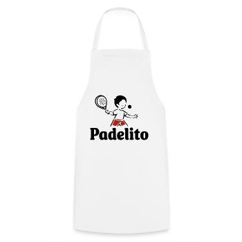 Padelito 3 - Kochschürze - Weiß - Vorne - AI Model Male 185 dark (185cm)
