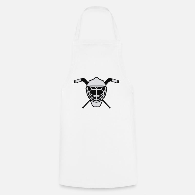 Hockey mask 3 neutral two-tone - Cooking Apron - white