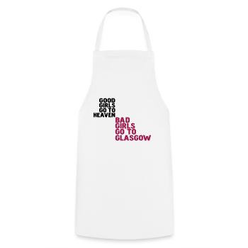 bonnes filles vont au ciel les mauvaises filles - Tablier de cuisine - blanc - Devant - AI Model Male 185 dark (185cm)