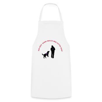 chien de sauvetage - Tablier de cuisine - blanc - Devant - AI Model Male 185 dark (185cm)