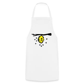 bienen_nest_a2 - Tablier de cuisine - blanc - Devant - AI Model Male 185 dark (185cm)