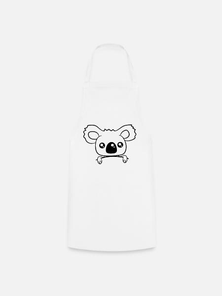 niedlich baby koala baer suess klein kind junges b - Kochschürze - Weiß