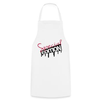 Special Edition Graffiti - Kochschürze - Weiß - Vorne - AI Model Male 185 dark (185cm)