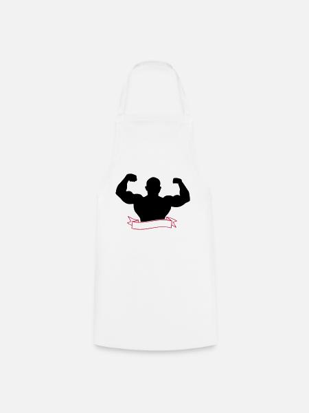 Bodybuilder - Tablier de cuisine - blanc