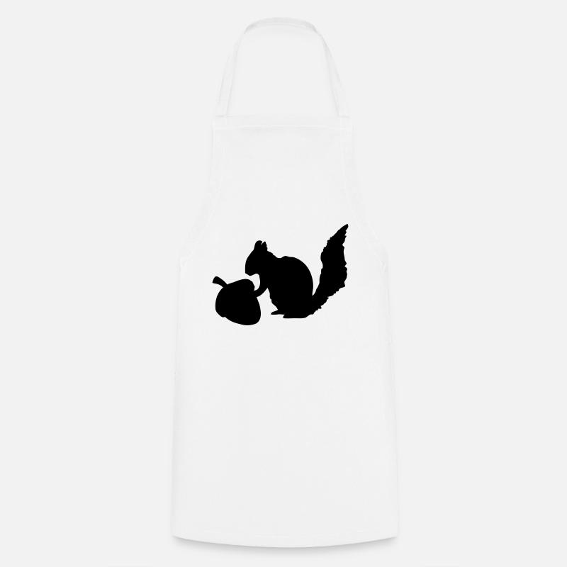 Noix de l'écureuil - Tablier de cuisine - blanc