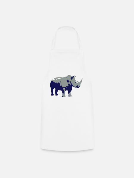 rhinoceros - Kochschürze - Weiß