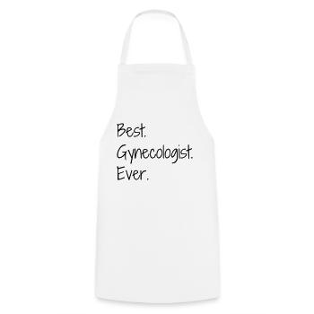 Gynecologist Gynécologue Gynäkologe Médecine - Cooking Apron - white - Front - AI Model Male 185 dark (185cm)