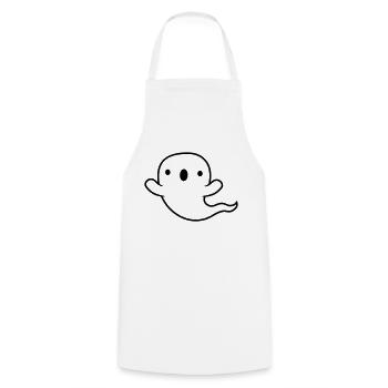 Haunting little ghost - Cooking Apron - white - Front - AI Model Male 185 dark (185cm)