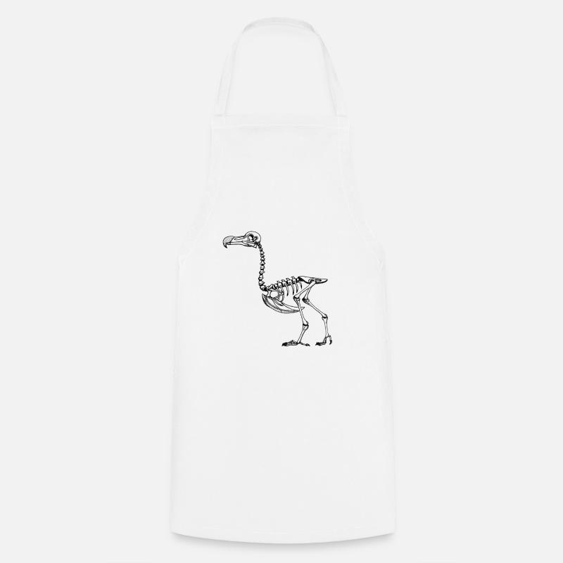 Squelette de Dodo - Tablier de cuisine - blanc