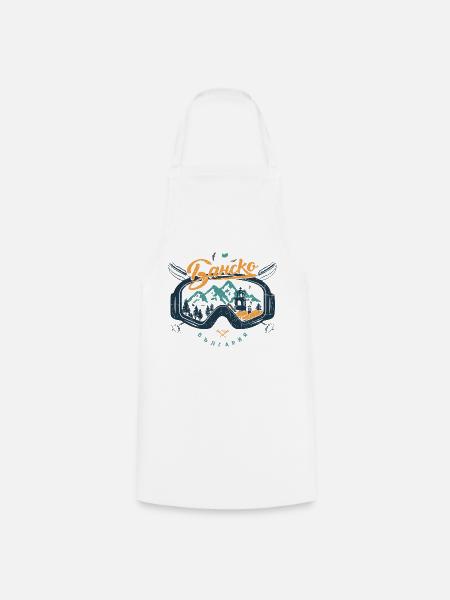 Ski time Bansko - Cooking Apron - white