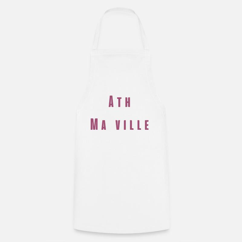 Ath Ma ville - Tablier de cuisine - blanc