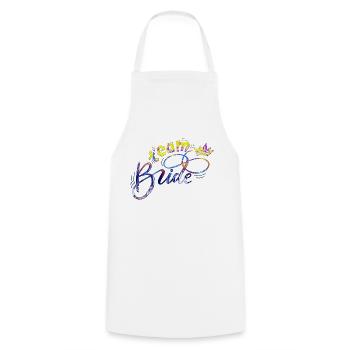 Bride bride wedding stag party bridesmaid party stag party - Cooking Apron - white - Front - AI Model Male 185 dark (185cm)