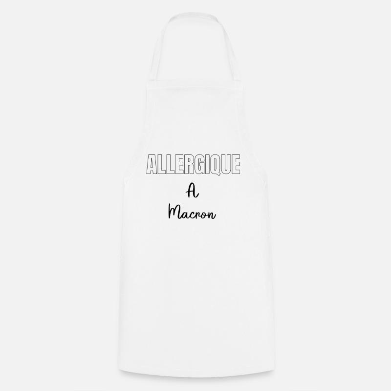Allergique à Macton - Tablier de cuisine - blanc