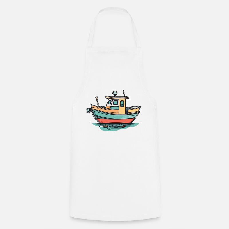 Bateau - Tablier de cuisine - blanc