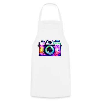 Photographing Photographer Camera Photographer Funny - Cooking Apron - white - Front - AI Model Male 185 dark (185cm)
