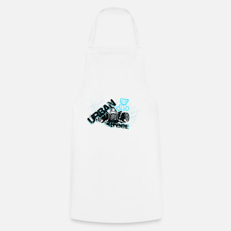 Graffiti d’ours - Tablier de cuisine - blanc