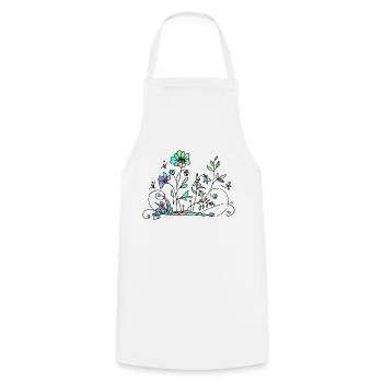 Fleur - Tablier de cuisine - blanc - Devant - AI Model Male 185 dark (185cm)