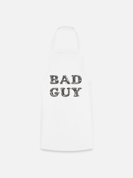 Bad Guy, strong guy - Kochschürze - Weiß