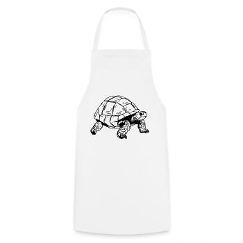 Tortoise - Cooking Apron - white - Front - AI Model Male 185 dark (185cm)