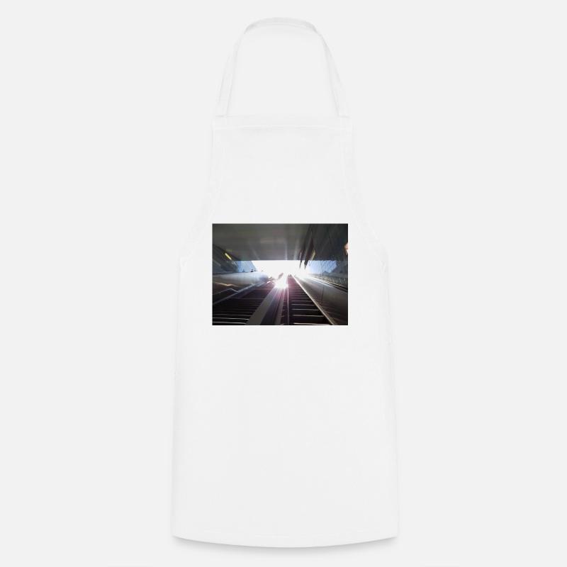 Night Courier Rose - Cooking Apron - white